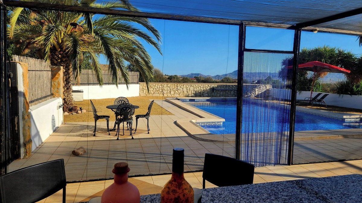 Huercal-Overa Apartment | Casita-max 7guests-private/pool-patio-bbq-parking