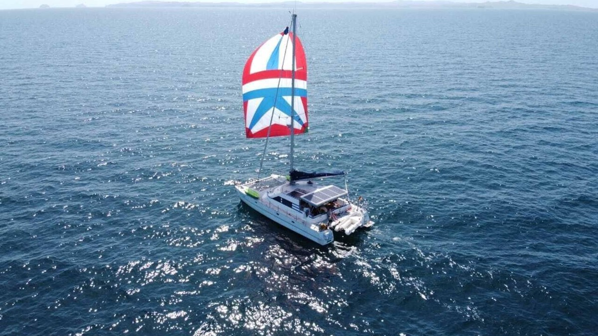 Coron Town Proper Boat Rental | Catamaran sail boat in Coron, Palawan