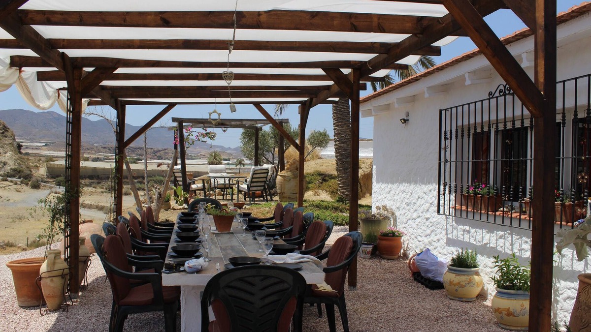 Lorca Villa | Cave houses sleeping 8 people with swimming pool. Close to Playas Calnegre.