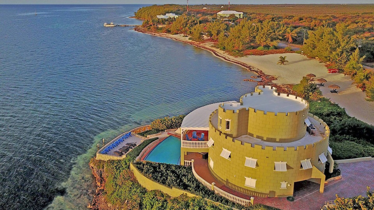 Gun Bay House | Cayman Castle: Gated Family Estate w/Infinity Pool, Private Beach, Free Kayaks