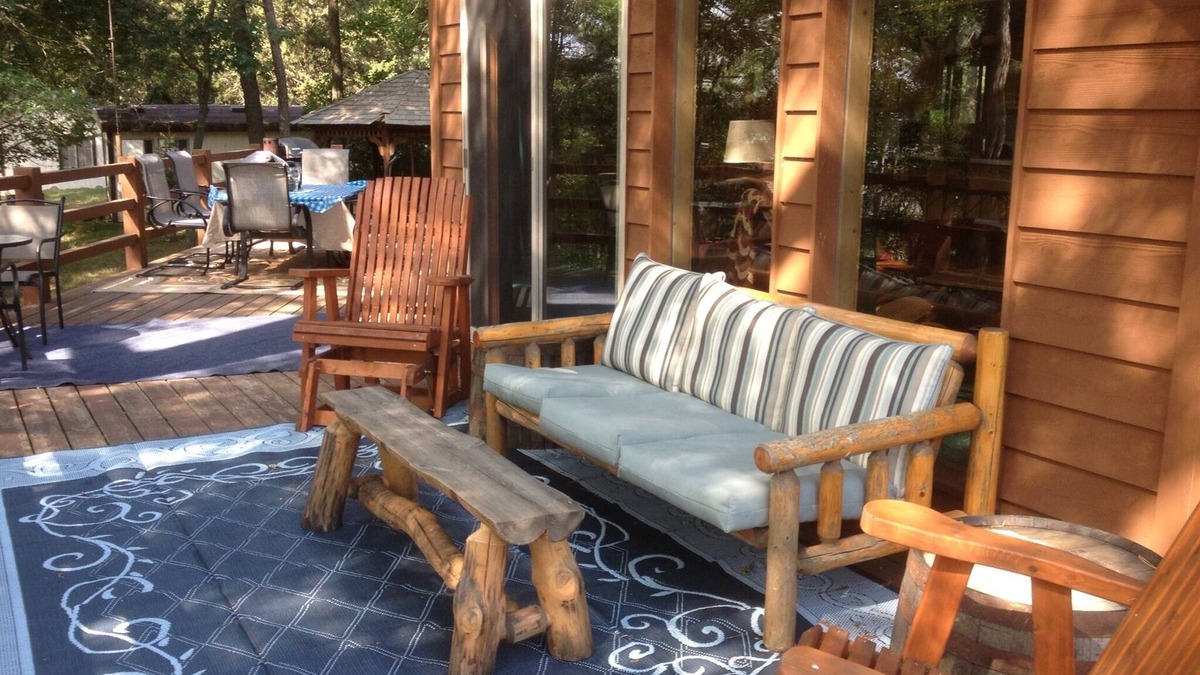 Webster Ski Chalet | Cedar Chalet with Hot Tub on Devils Lake, Webster, WI