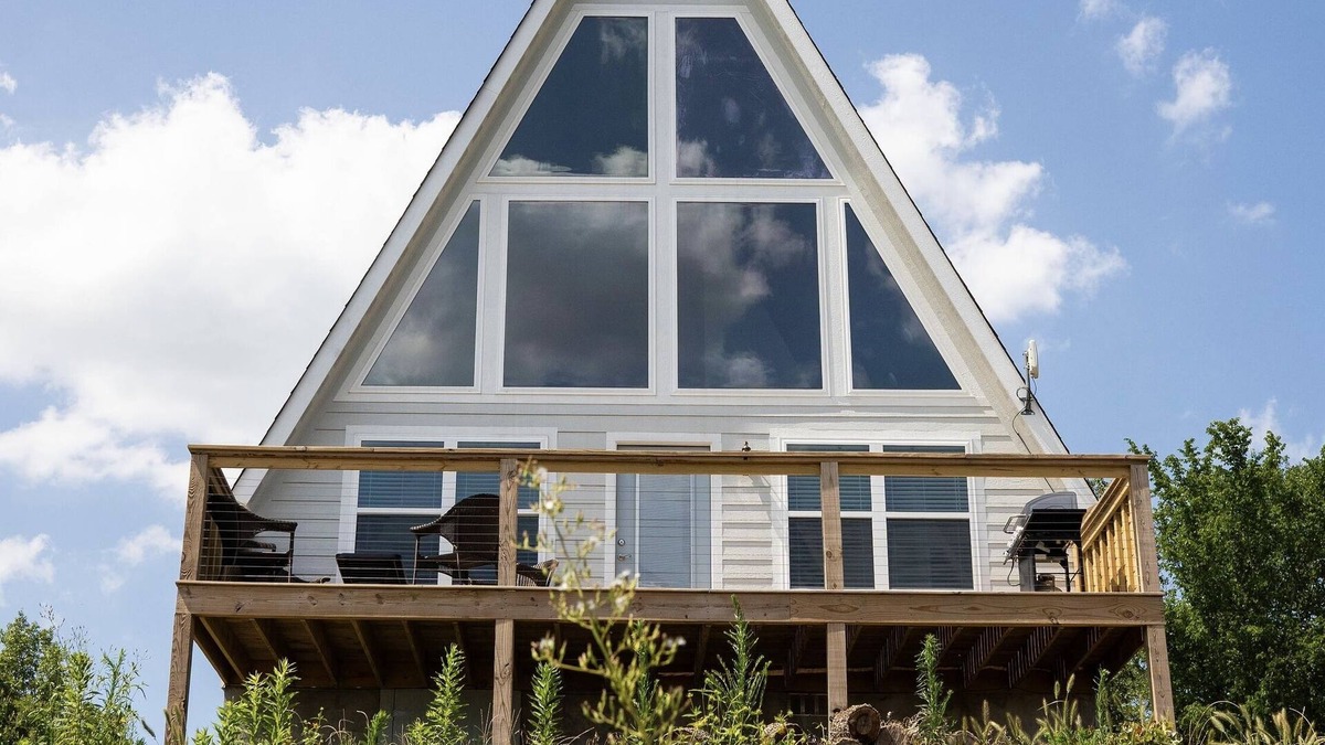 Morrilton Cabin | Cedar Falls Modern A-frame on Petit Jean Mountain