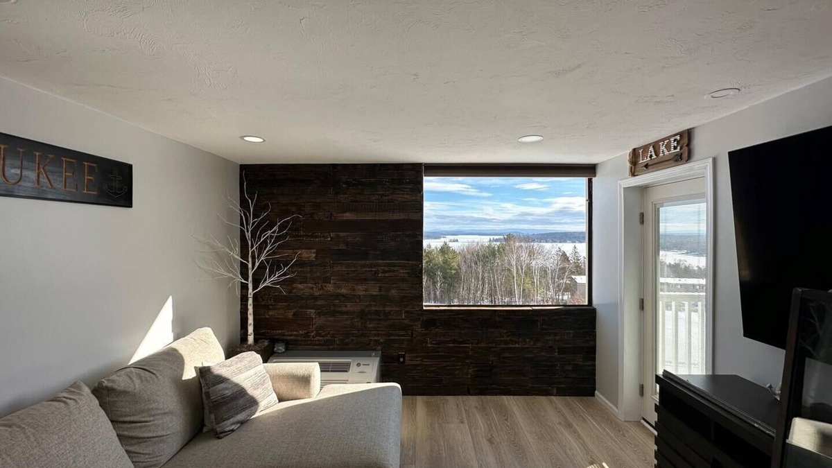 Weirs Beach Condo | Cedar Lodge 305. 2 bedroom condo with Lake Winni views!