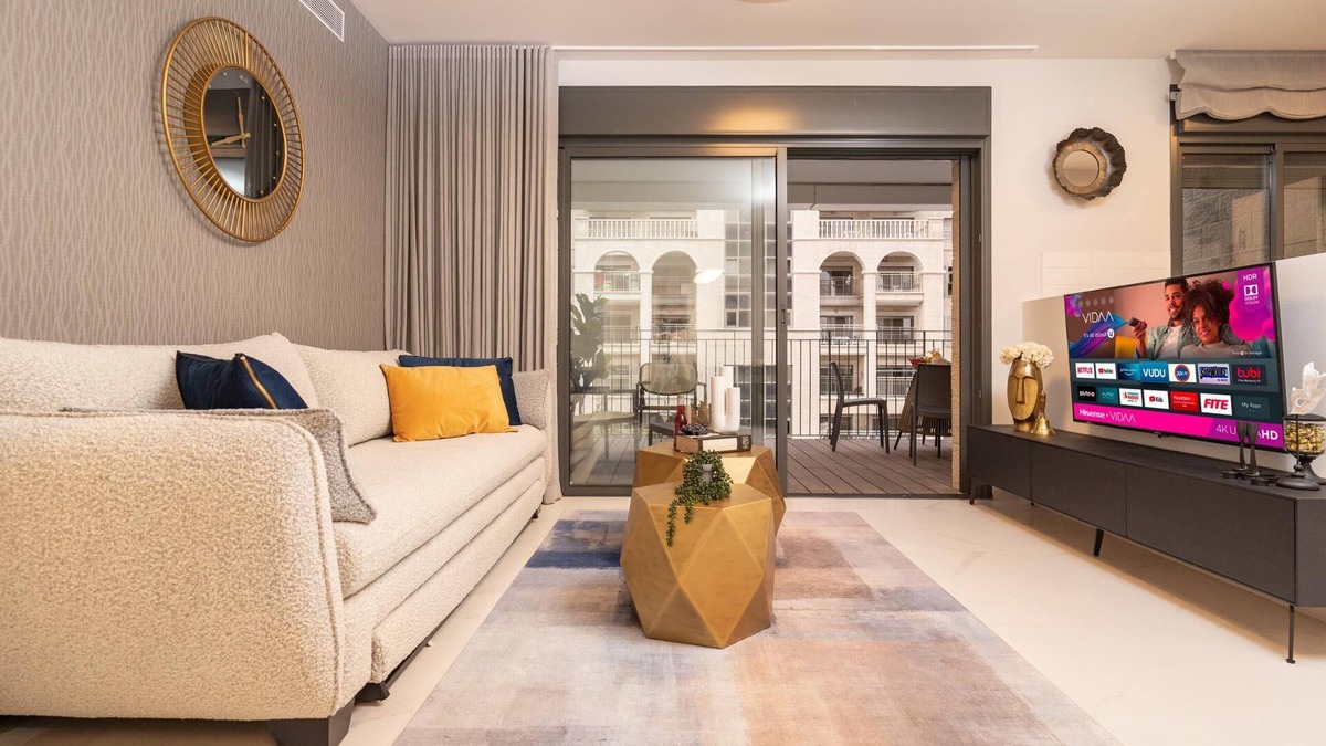 Mamilla Apartment | Central and Luxury New 2BR&2Bth - Private Parking