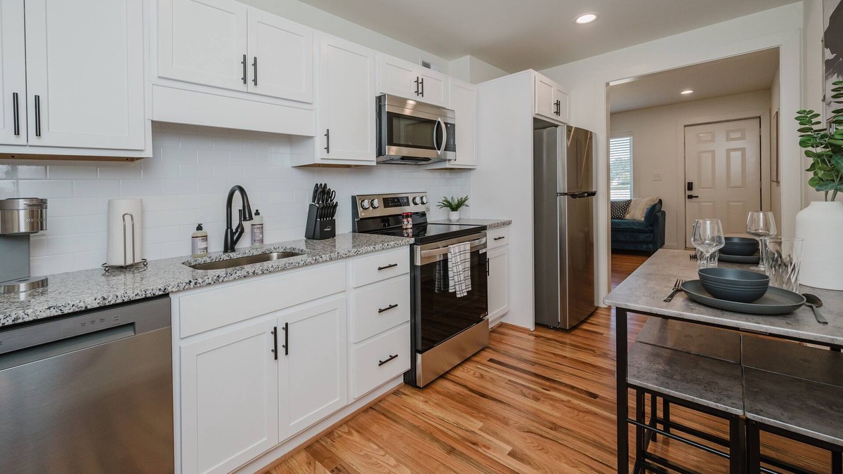 Civil Rights Historic District Condo | Central Suite D - 2 Bedrooms/King Bed/Parking
