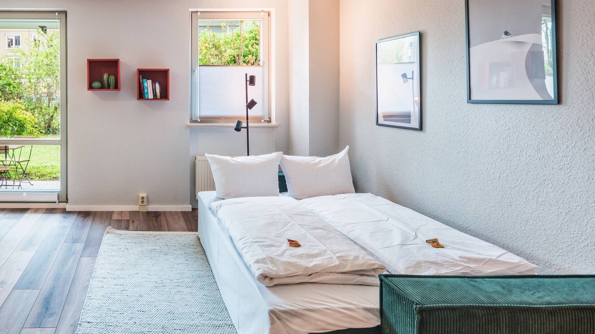 Wilsdruffer Vorstadt/Seevorstadt-West Apartment | Central/terrace/Smart-TV/Nespresso/WIFI