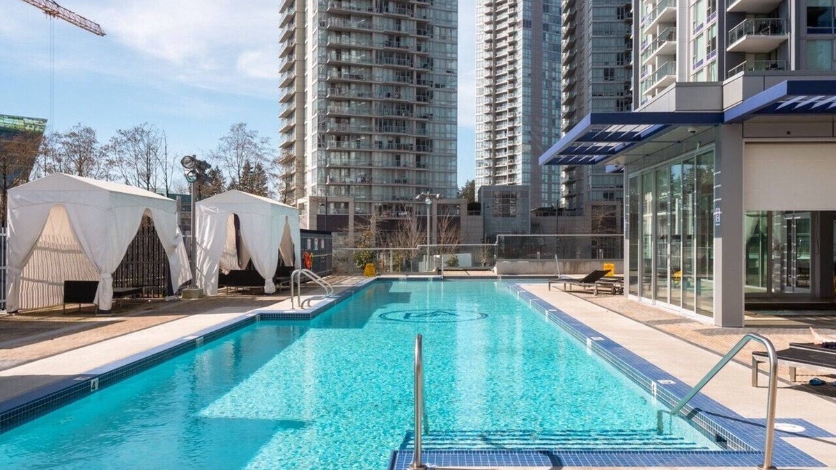 Surrey Condo | Centrally located, 30 plus floor Rocky Mountains view 1 BR Condo