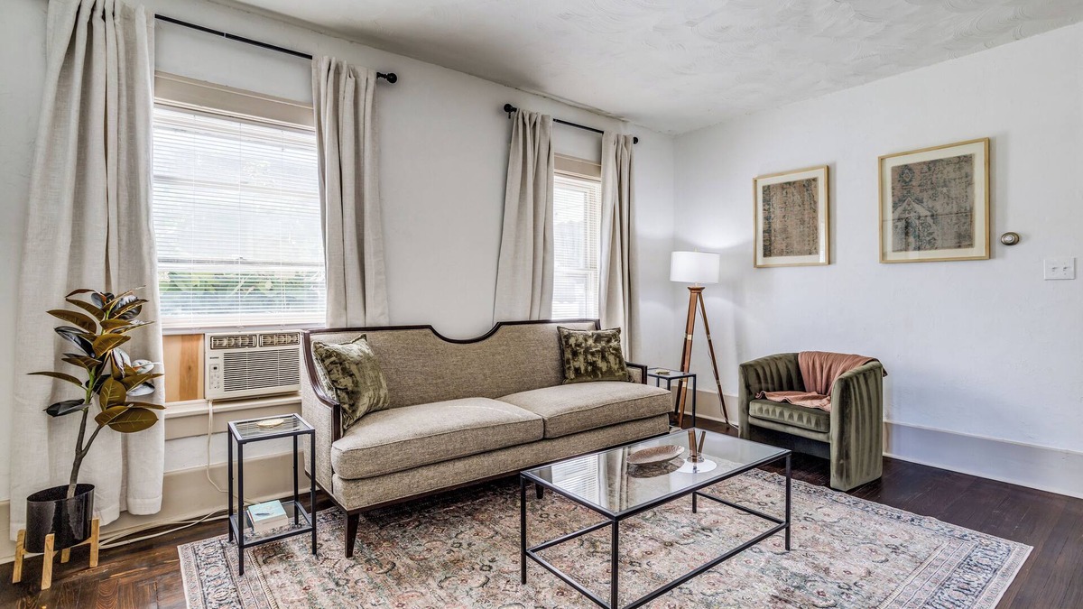 Wichita Apartment | Centrally Located in Delano W/Front Porch + W/D!
