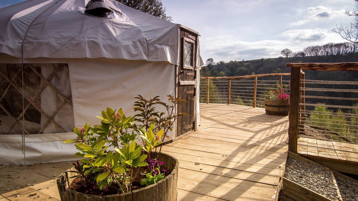 Llangeler RV Rental | Ceridwen Glamping, Double decker Bus and Yurts