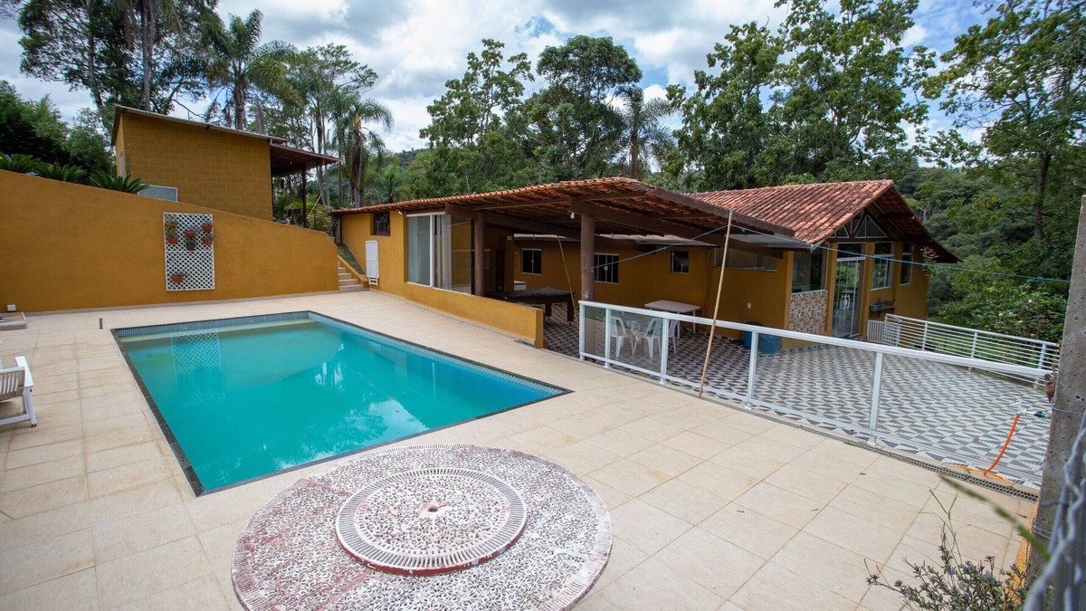 Ibiuna House | Chácara c piscina, churrasqueira e Wi-Fi em Ibiúna