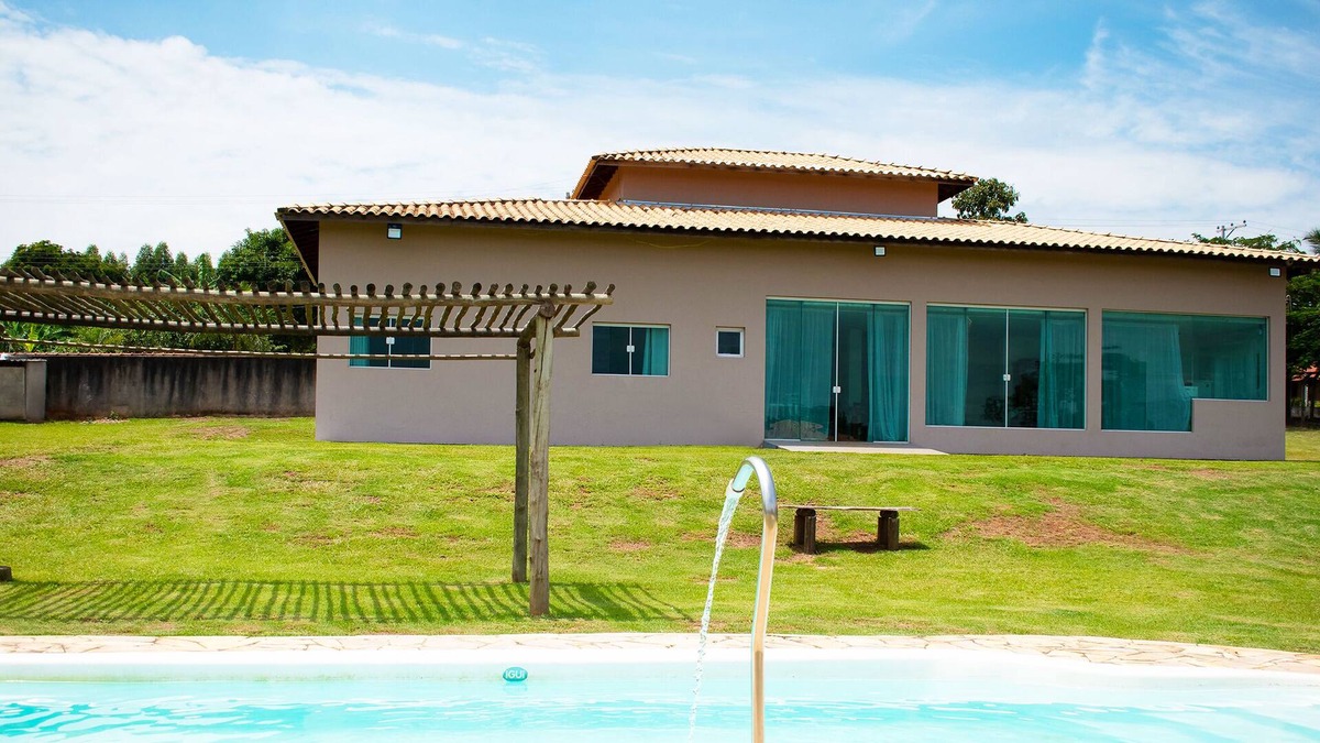 Aguas de Sao Pedro House | Chácara Prox, Thermas Park - WiFi - Swimming pool - Barbecue area