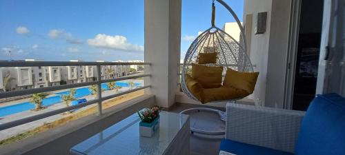 Sidi Abd El-Rahman Apartment | Chalet 2 BDs 2 BRs at Second Floor for rent at Amwaj Sidi Abdelrahman for families ONLY and NOT Including Gate and Beach Pass fees