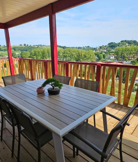 Hasparren Ski Chalet | Chalet avec piscine, climatisation & vue de 2 à 6 personnes - Hasparren - Pays Basque - Chalet Ibaia
