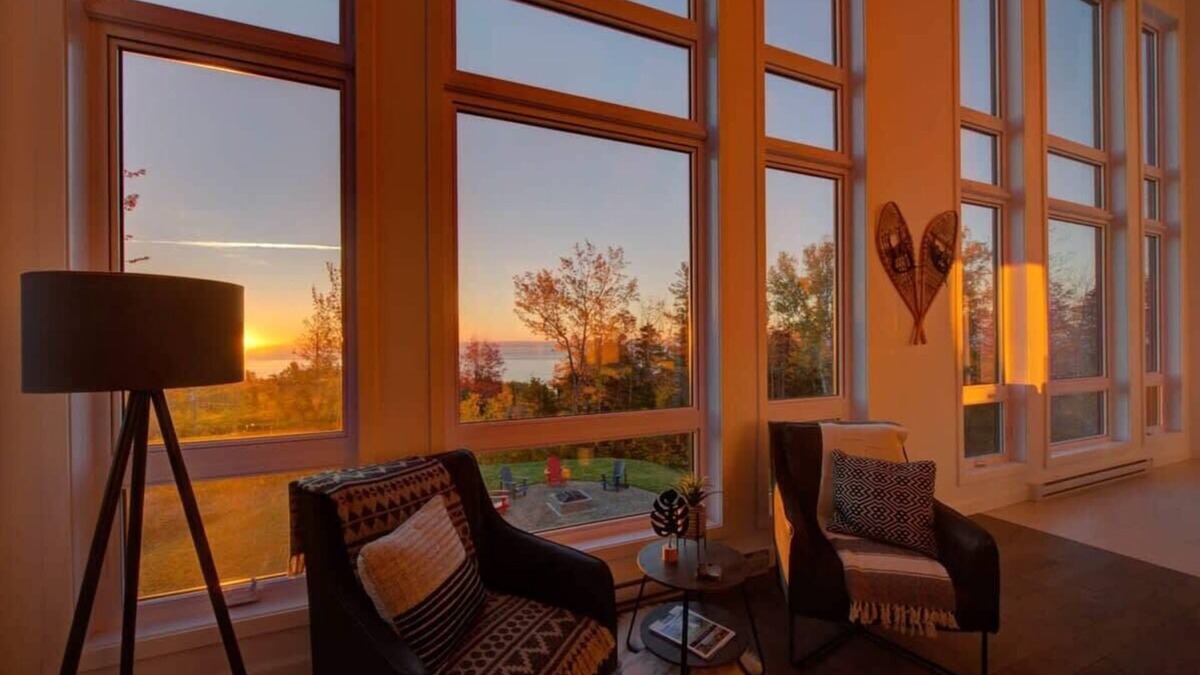 Saint-Joseph-de-la-Rive Ski Chalet | Chalet Le Ô Vitré spa