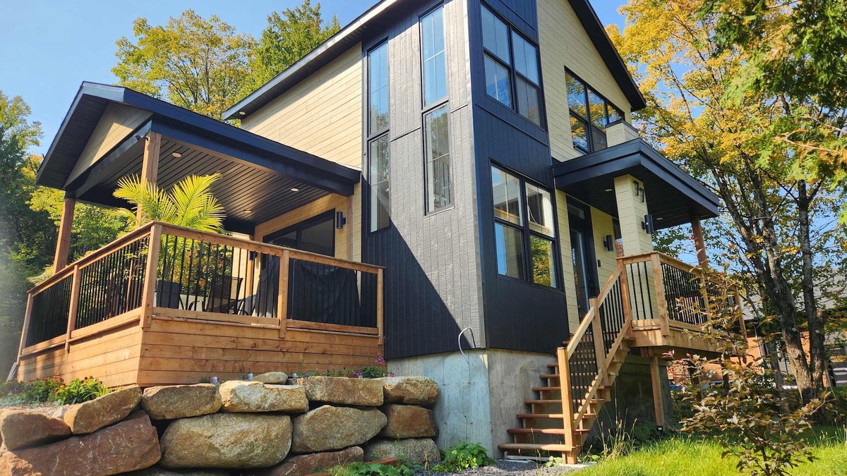 Saint-Brigitte-de-Laval House | Chalet Moderno | Nature, Comfort & SPA