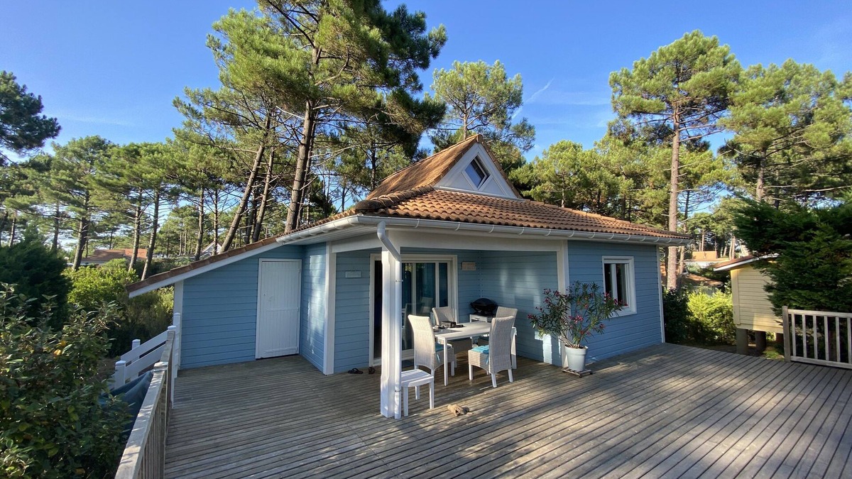 Le Porge House | Chalet Colibri, naturist facility La Jenny, Atlantic coast