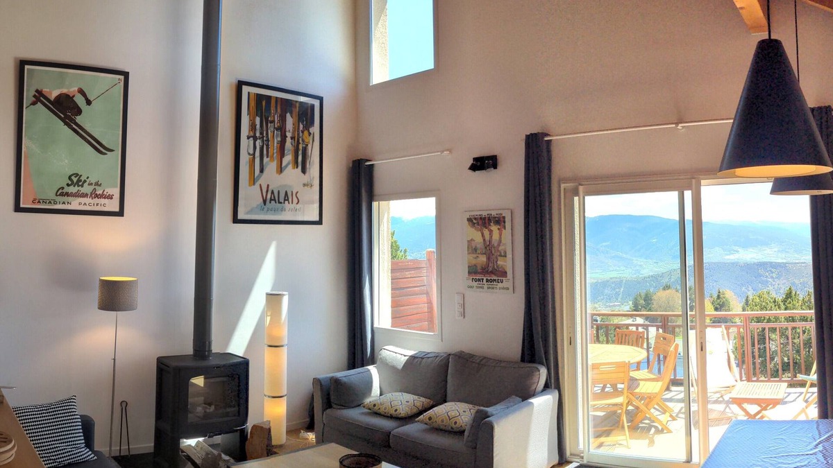 Font-Romeu-Odeillo-Via Ski Chalet | Chalet Font Romeu 8people near center with south-facing terrace magnificent view