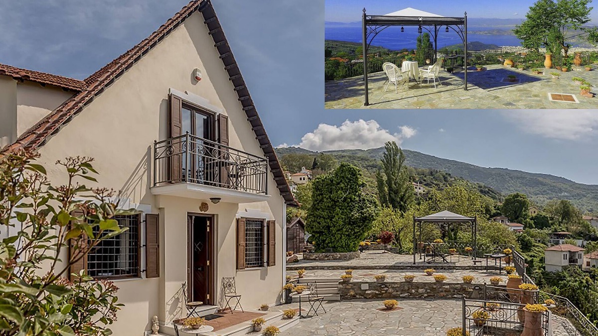 Portaria Ski Chalet | Chalet Orfeas -Portaria | magic View, Garden 1000m2 , jacuzzi