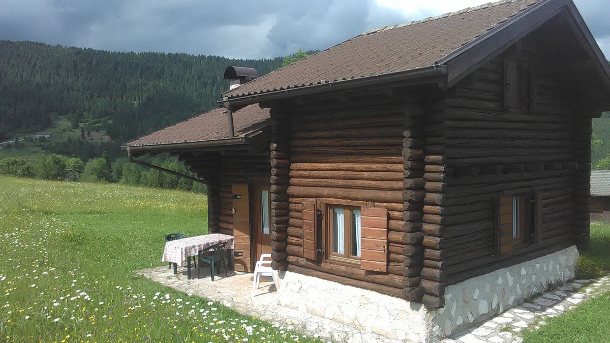 Castello Tesino Ski Chalet | Chalet surrounded by greenery near MTB routes