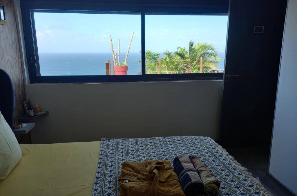Grand Bois House | CHAMBRE CHEZ L HABITANT PISCINE VUE MER SDB et TERRASSE PRIVEE laverie
