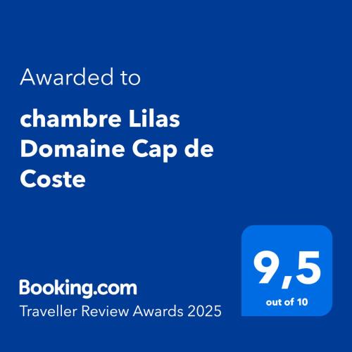 Saint-Frajou Apartment | chambre Lilas Domaine Cap de Coste