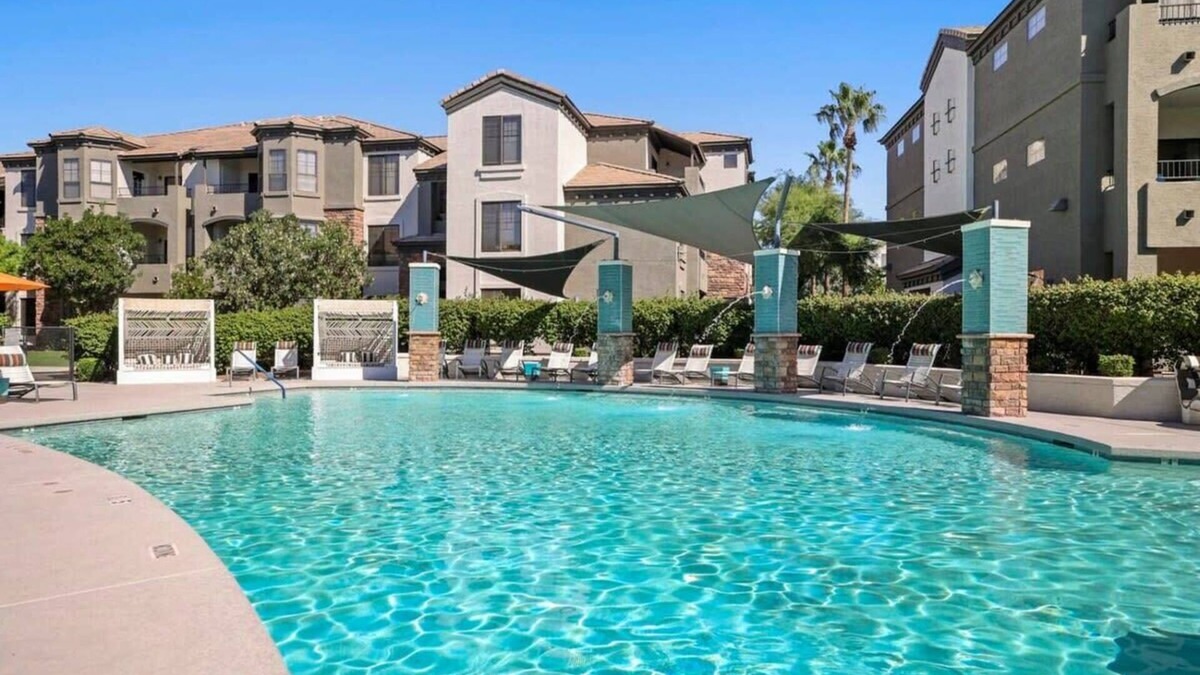 Glendale Sports and Entertainment District Apartment | Champion's CozySuite; walk to the stadium w/pool!