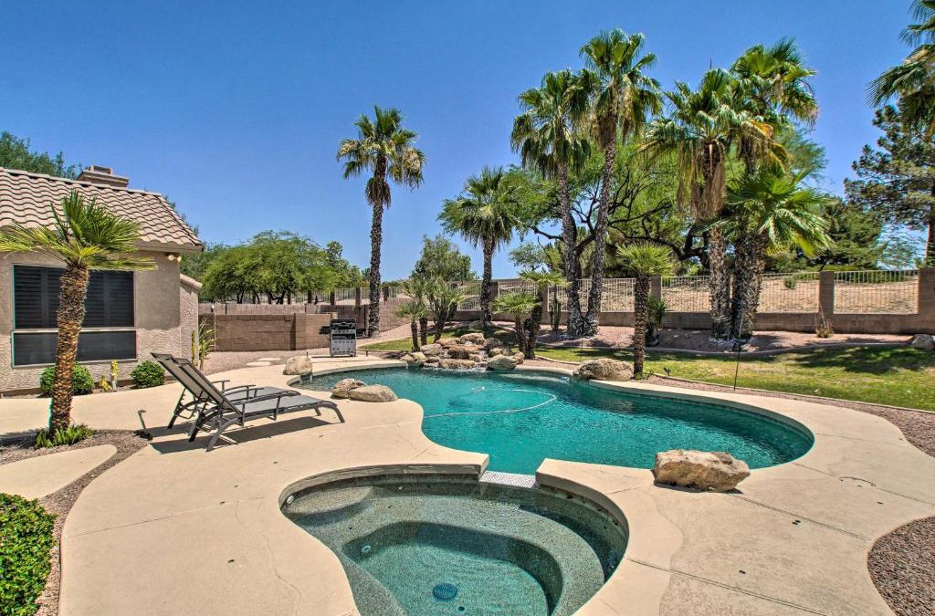 Chandler House | Chandler Retreat with Pool, Hot Tub and Grill!