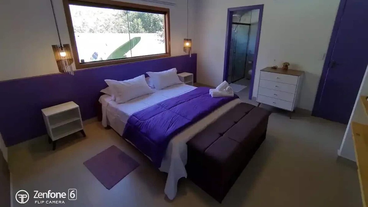 Sao Jorge Apartment | Chapada dos Veadeiros-tronco do Ipê-suíte Roxo