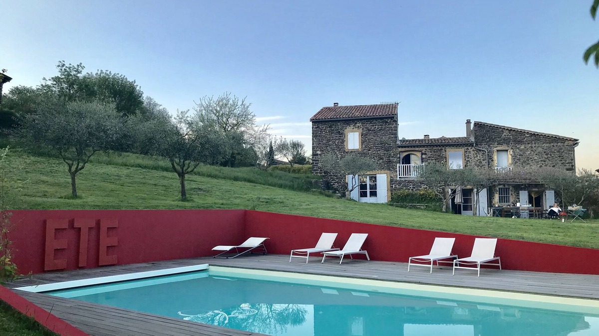 Saint-Lager-Bressac House | Character house in Ardèche with heated swimming pool and pétanque court.