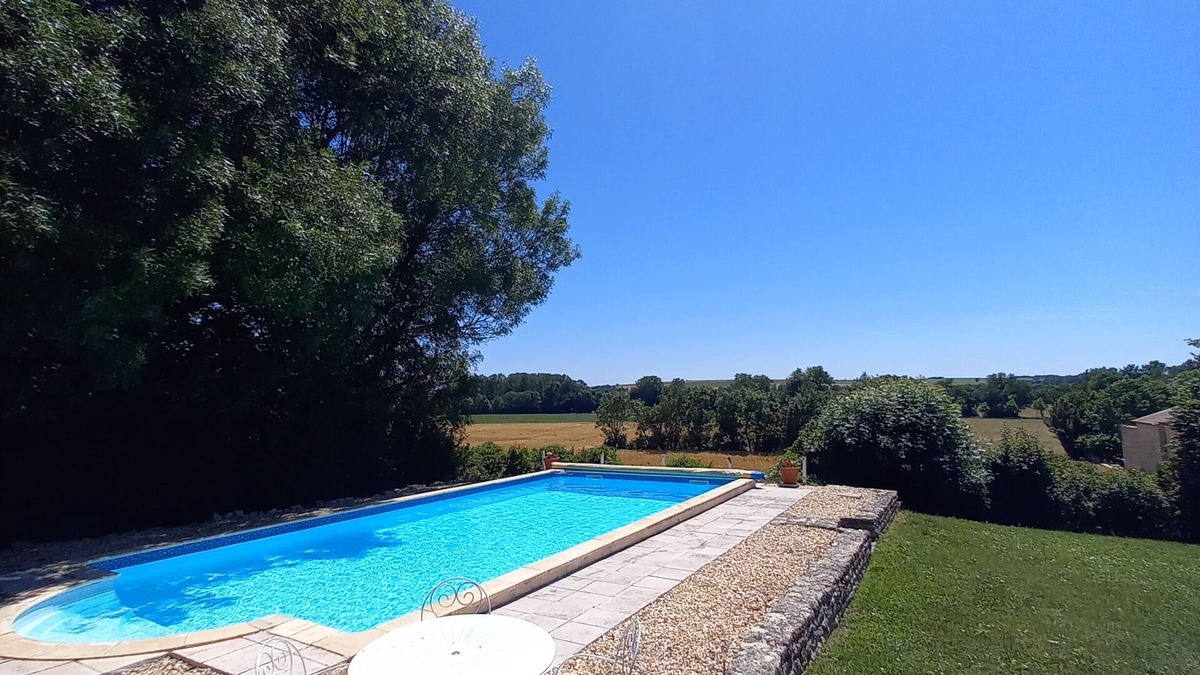 Bonneville House | Charente rustic farmhouse with heated pool and wonderful views, sleeps 13.