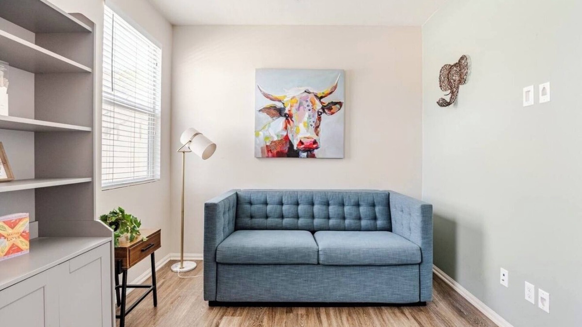 Lake Elsinore Apartment | Charming 1-bedroom apart with Sofa Bed in living room in Lake Elsinoire with AC