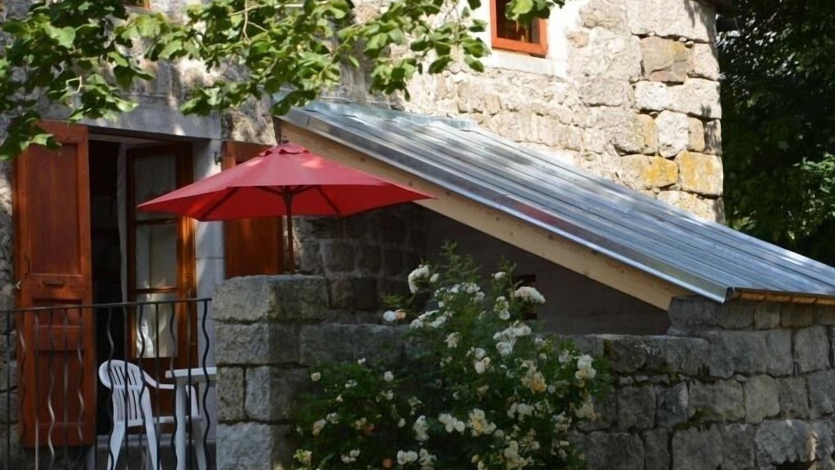 Tence Cottage | Charming 1870 Stone House in Wooded Area with Terrace, Near Activities
