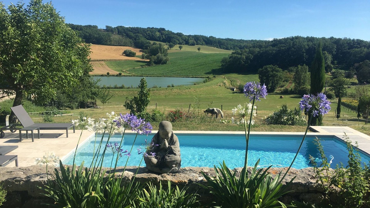 Saint-Laurent-Lolmie Other | Charming 2-bedroom gite near Montcuq with swimming pool and panoramic views