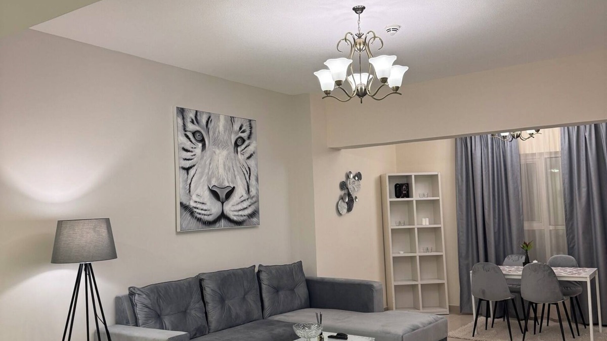 Al Khan Apartment | Charming 2-bedroom apartment in fabulous Sharjah with WiFi, fitness room