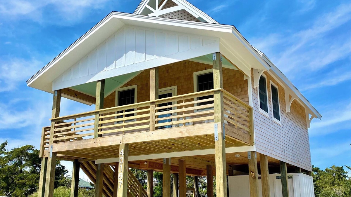 Avon Cottage | Charming 2-bedroom, BRAND NEW custom home, linens provided, steps to the beach!