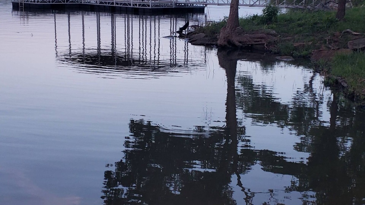 Okmulgee House | Charming 2-bedroom lake house with boat dock in tranquil setting in Okmulgee