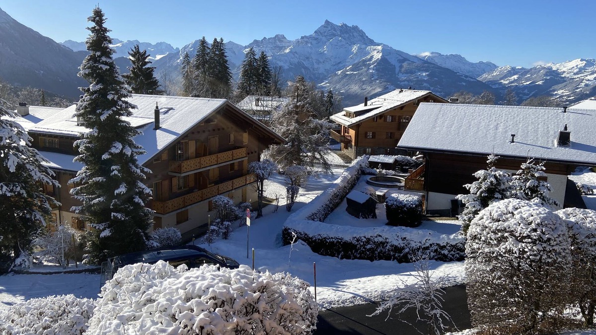 Chesieres Apartment | Charming Apartment, 1 minute to Bus Stop, free WiFi, 2 bedrooms & Stunning Views