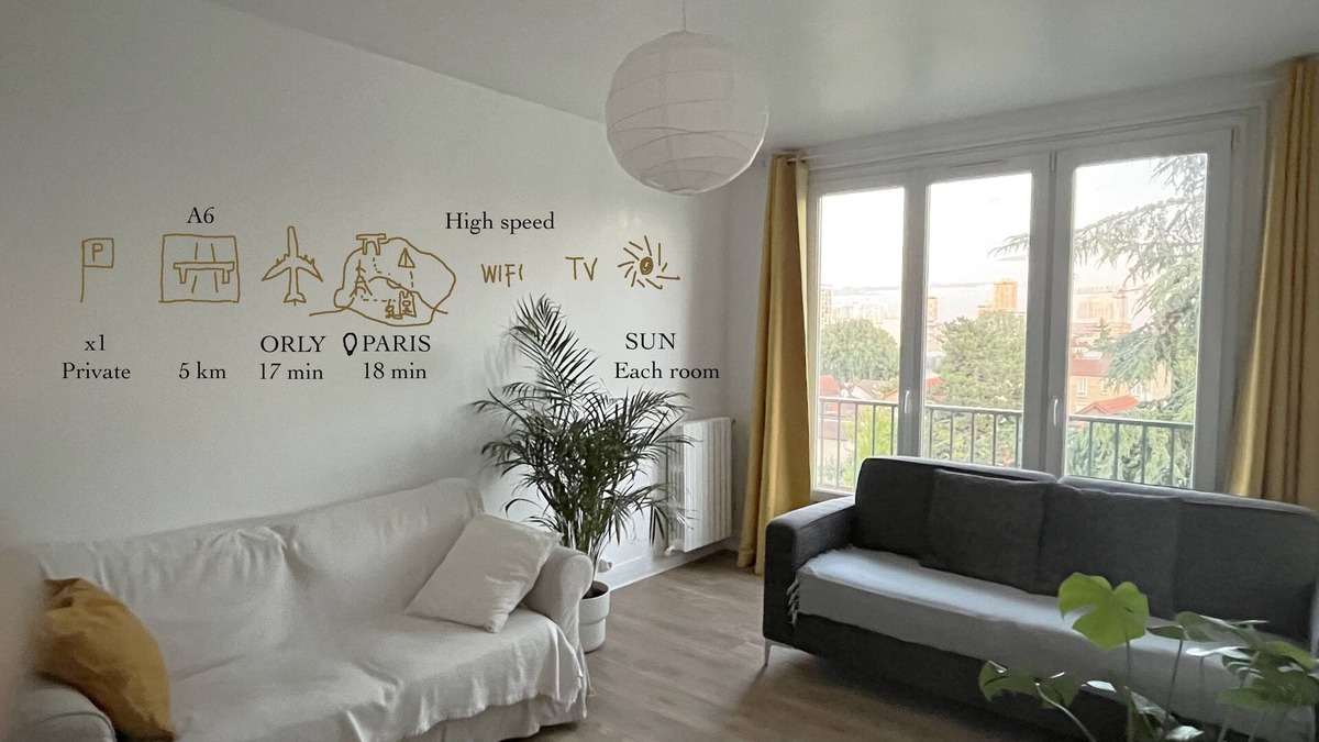 Thiais Apartment | Charming apartment near Paris, quiet and bright