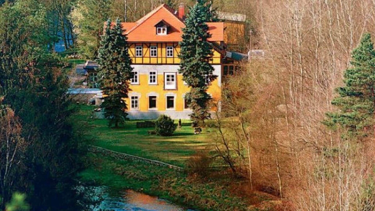 Grossschirma Villa | Charming attic apartment in a villa with park in Großschirma