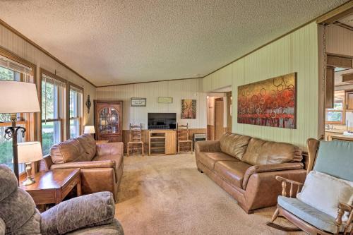 Burdett House | Charming Burdett Home with Grill, Gazebo and Yard
