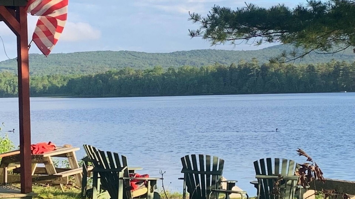 Belmont Cabin | Charming Camp on Water's Edge-Canoe, Loons, Turkeys, Fish and an Eagle
