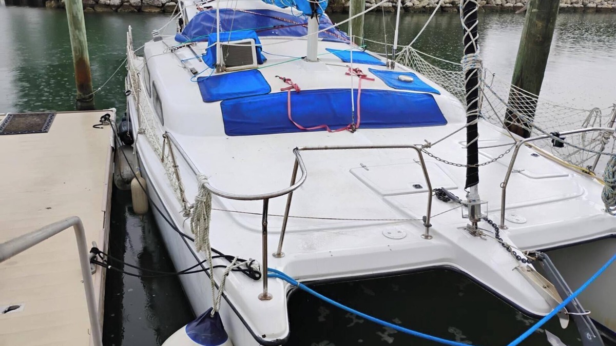 Key West Boat Rental | Charming catamaran sailboat with AC, pool in stock island yacht club, Key West.