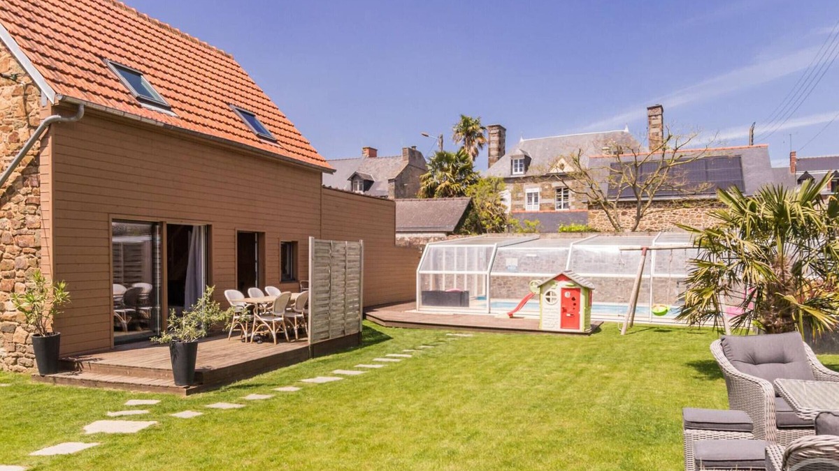 Pontorson Cottage | Charming Cottage with Shared Heated Pool, Near Mont St-Michel