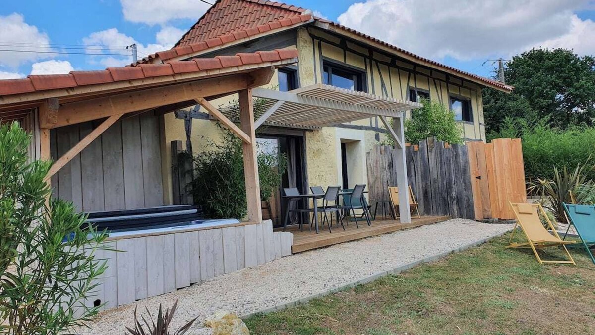 Gondrin Cottage | Charming country cottage - Private jacuzzi with view - 10 min from Marciac