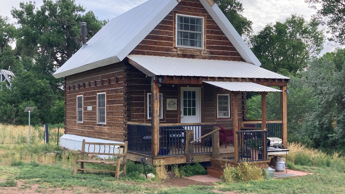 Canon City Cabin | Charming Creekside Cabin next to 4 Mile Creek with mountain views. Dog friendly!