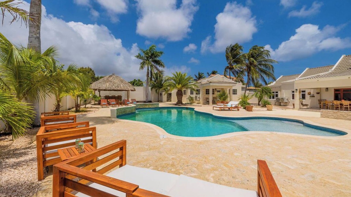 San Nicholas Noord Villa | Charming Cunucu Home ~ Pvt Pool ~ Outdoor Kitchen