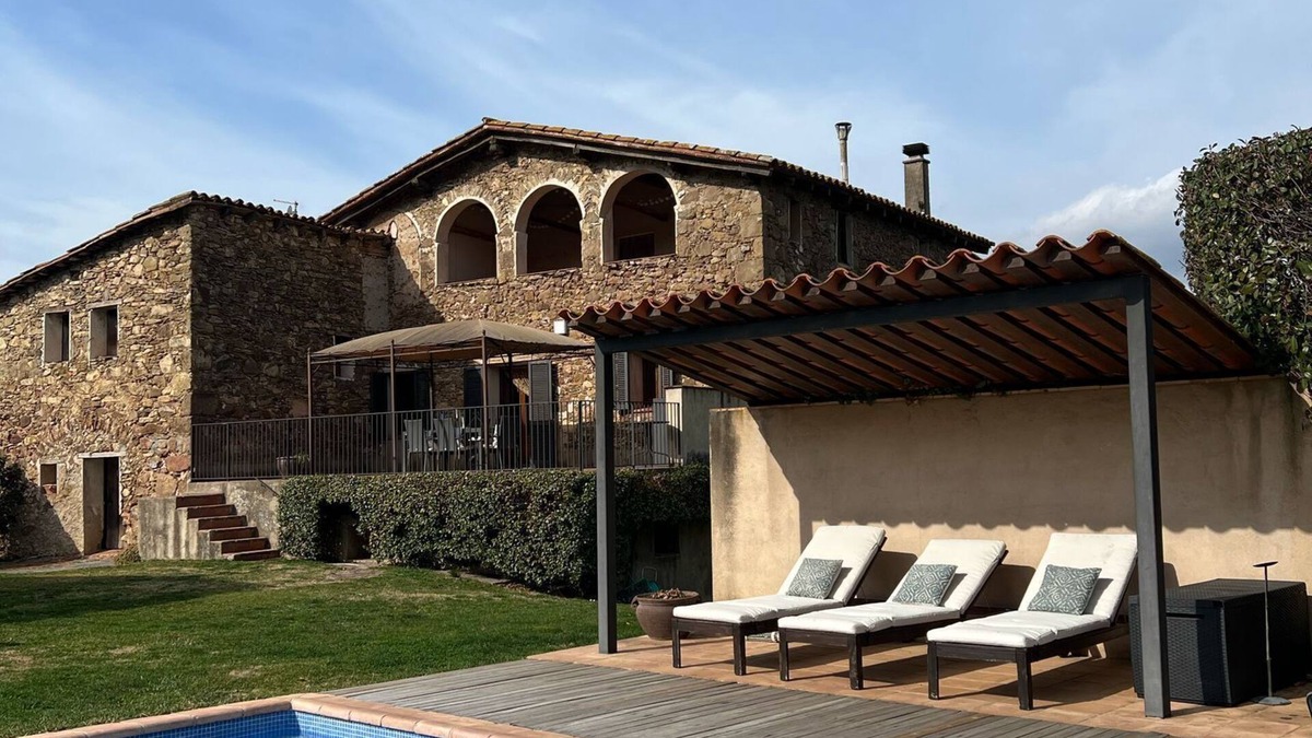 La Vall de Bianya House | Charming farmhouse with views, large garden, private pool, pet-friendly