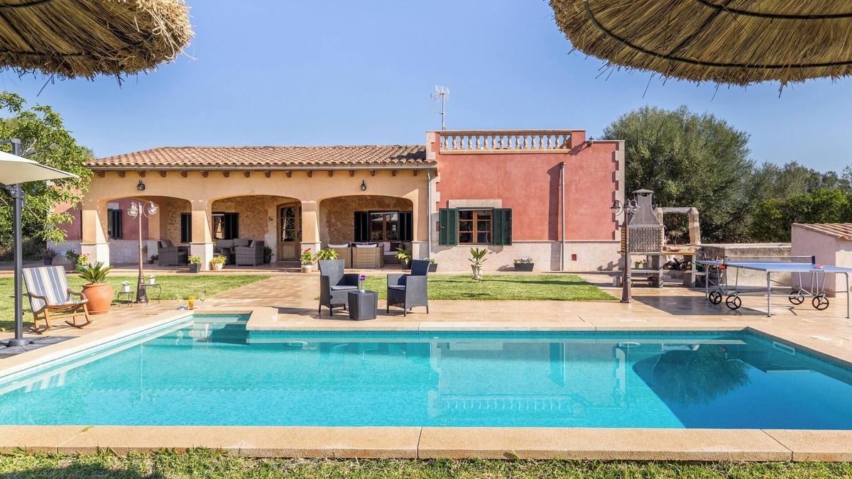 Sencelles Villa | Charming Finca "Son Pou" with Mountain View, Pool, Wi-Fi, Terrace & Garden
