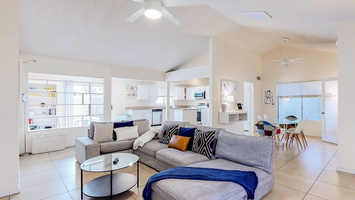 Tempe House | Charming home near walking paths with a work desk, grill, & patio - dog-friendly