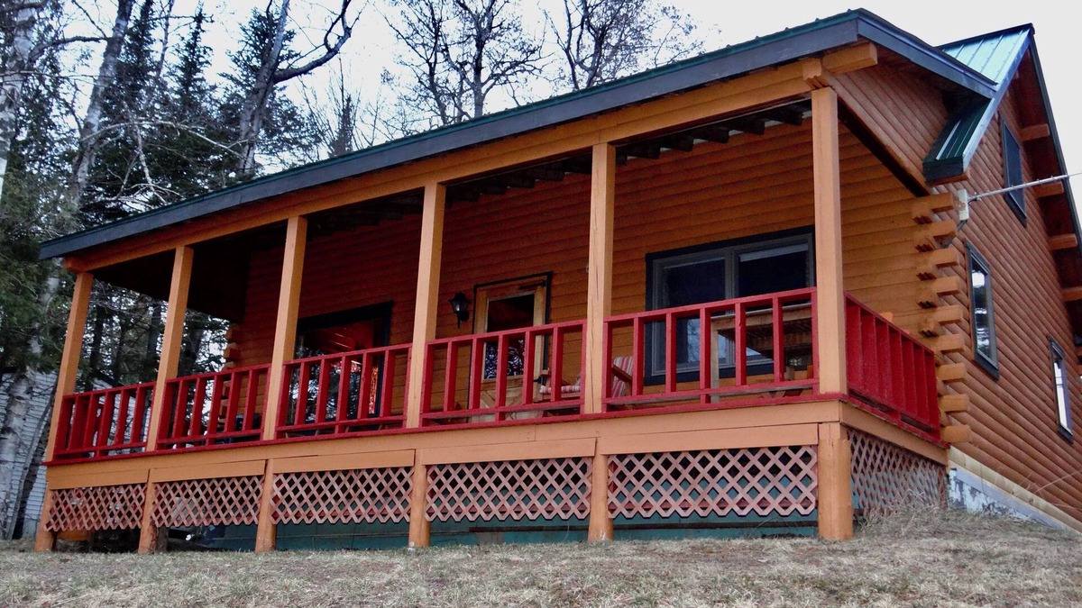 Jackman Cabin | Charming Log Cabin on Big Wood Pond in Jackman, Maine